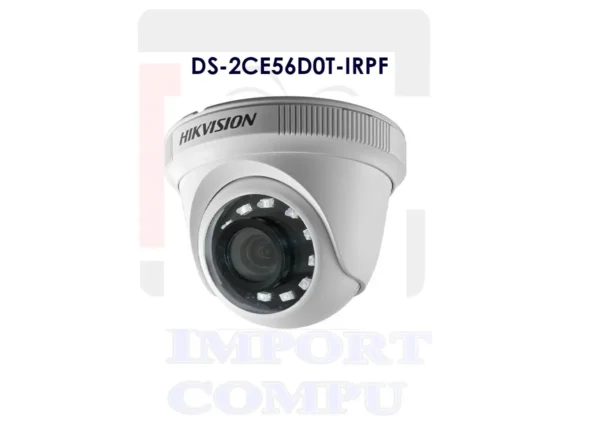 CAMARA HIKVISION 2MP 1080P DOMO INTERIOR DIA NOCHE 4 EN 1 1080P IR L FIJO 2 MEGA PIXCEL