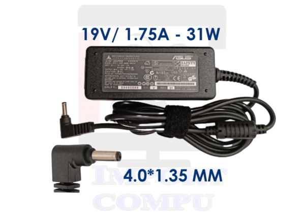 ASUS-19V-1.75A-PUNTA-FINA.png CARGADOR ASUS 31W DE 19V A 1.75A con conector 4.0mm*1.35mm (punta fina)