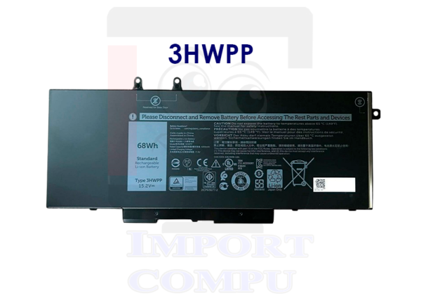 BATERIA LAPTOP DELL 3HWPP INTERNA