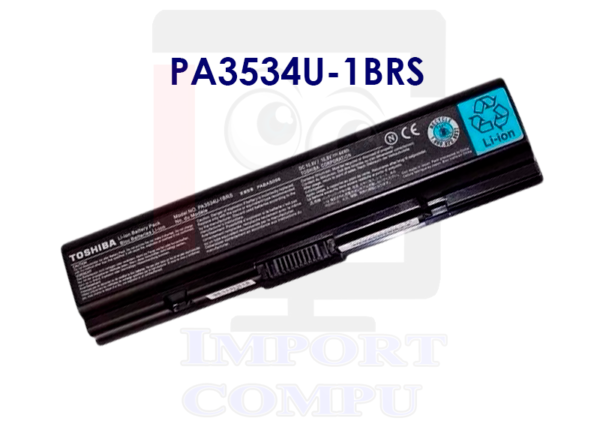 BATERIA LAPTOP TOSHIBA PA3534U-1BRS