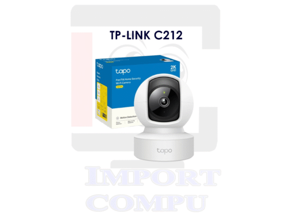CAMARA TP LINK C212 2K 3MP WiFi 360 GRADOS DETECCION IA PARA EL HOGAR
