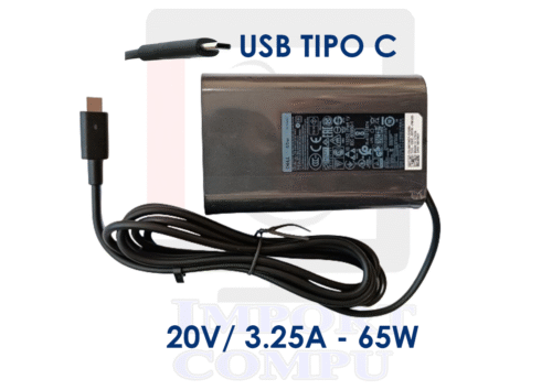 DELL-20V-3.25A-TIPO-C.png CARGADOR Dell 65W 3,25A 5-20V USB-C