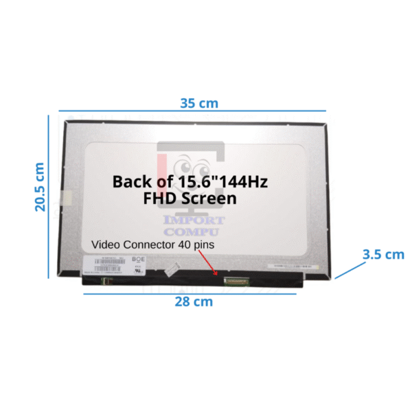 PANTALLA ULTRA SLIM 15.6" FHD 40 PINES  144HZ GAMER