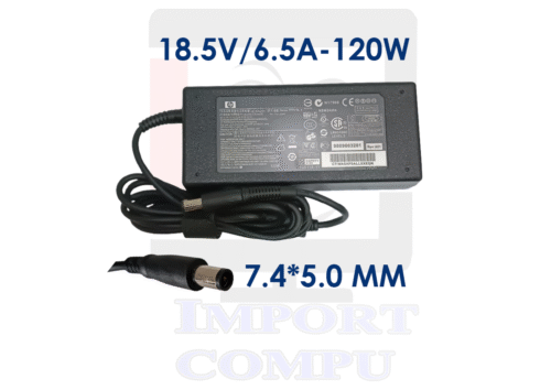 CARGADOR HP 18.5V 6.5A 120W con conector redondo 7.4mm*5.0mm (con pin central)