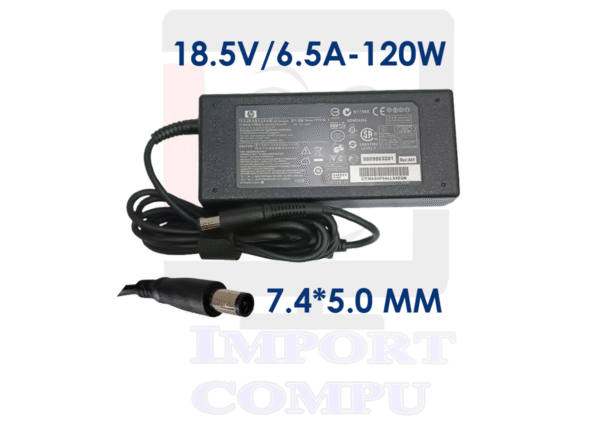 HP-18.5V-6.5A-PUNTA-DE-AGUJA.png CARGADOR HP 18.5V 6.5A 120W con conector redondo 7.4mm*5.0mm (con pin central)
