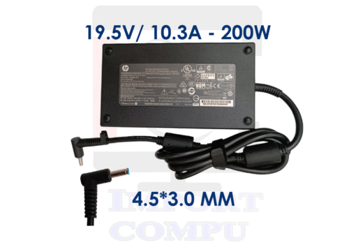 CARGADOR HP ORIGINAL 200W DE 19.5V A 10.3A con conector 4.5mm*3.0mm ( Punta azul)