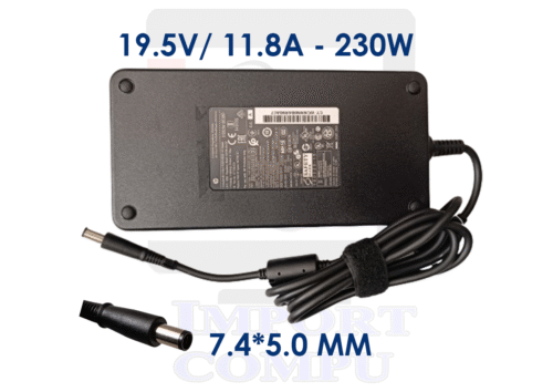 CARGADOR HP 19.5V 11.8A 230W con conector redondo 7.4mm*5.0mm (con pin central)