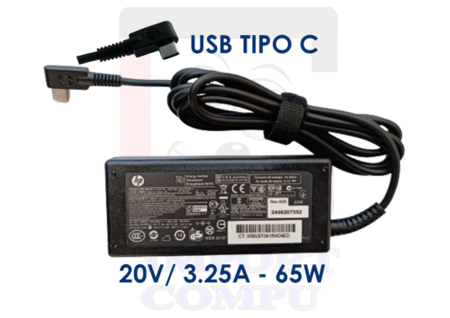 CARGADOR HP DE 65W con conector USB Tipo C