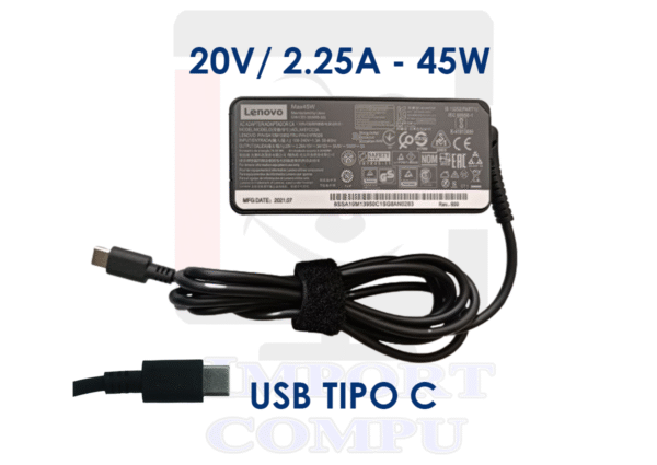 LENOVO-TIPO-C-65W-1.png CARGADOR LENOVO DE 65W conector USB Tipo C