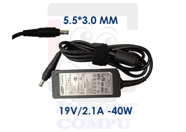 SAMSUNG-19V-2.1A.png CARGADOR SAMSUNG 40W DE 19 V 2.1A conector redondo 5.5mm*3.0mm (con pin central)