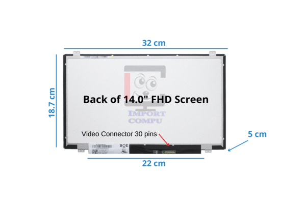 PANTALLA SLIM 14" FHD 30 PINES CON BRACKETS