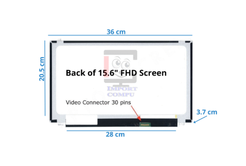 PANTALLA SLIM 15.6" FHD 30 PINES CON BRACKETS