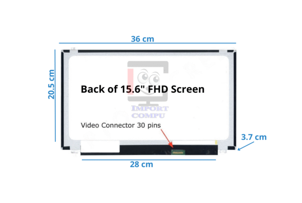 PANTALLA SLIM 15.6" FHD 30 PINES CON BRACKETS