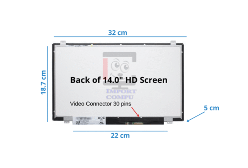 PANTALLA SLIM 14" HD 30 PINES CON BRACKETS