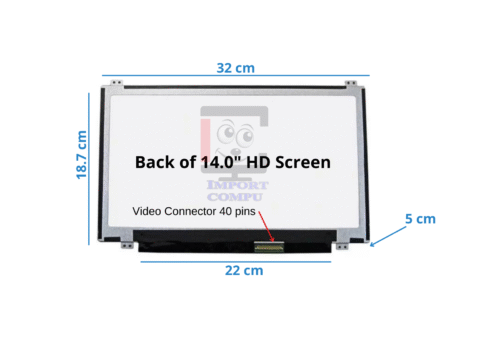 PANTALLA SLIM 14" HD 40 PINES CON BRACKETS