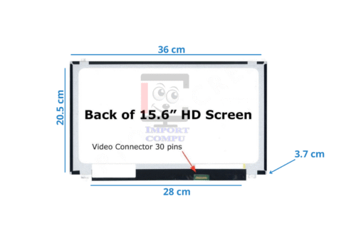 PANTALLA SLIM 15.6" HD 30 PINES CON BRACKETS