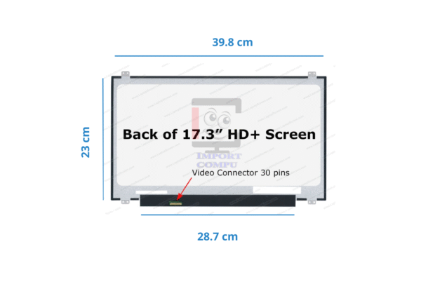 PANTALLA SLIM 17.3" HD 30+ PINES CON BRACKETS