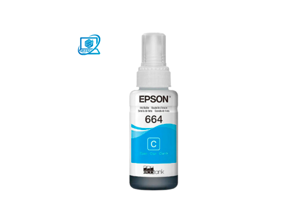 TINTA EPSON T664220 CYAN 70 ML – L210, L220,L380,L355,L375,L395,L495,L555,L575,L565 ORIGINAL