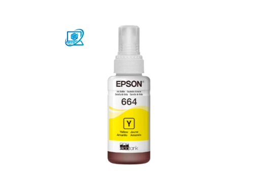 TINTA EPSON T664420 YELLOW 70 ML – L210, L220,L380,L355,L375,L395,L495,L555,L575,L565 ORIGINAL
