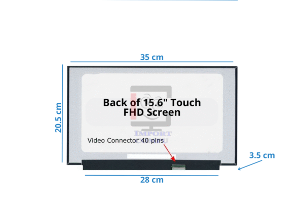 PANTALLA ULTRA SLIM TOUCH 15.6" HD 40 PINES SIN BRACKETS