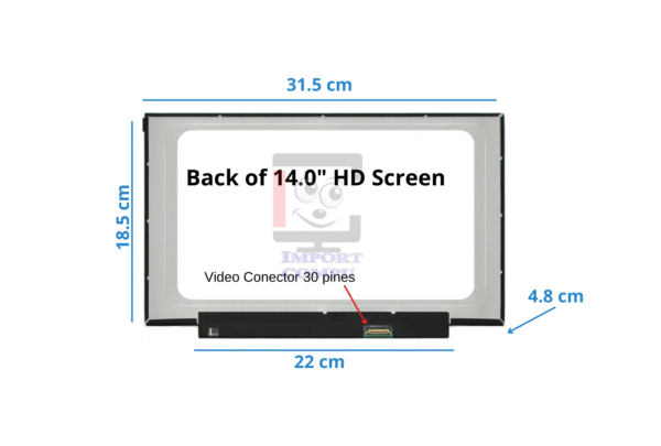 PANTALLA ULTRA SLIM 14" HD 30 PINES SIN BRACKETS